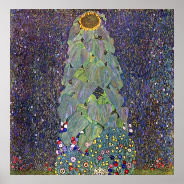 Pôster Klimt ~ É o Sonnenblume (Frente)