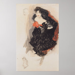 Poster Klimt - Estudo Sobre Gemalde Judith 1908