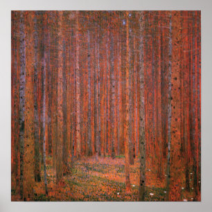 Poster Klimt - Floresta Fir 1901