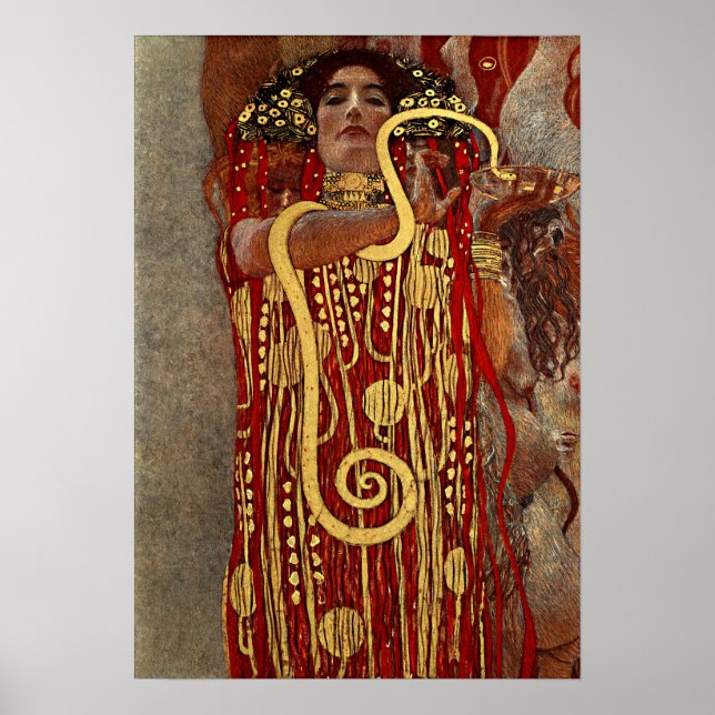 Poster Klimt - Higéia (Frente)