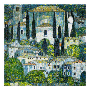 Pôster Klimt - Igreja em Cassone