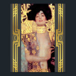 Poster Klimt Judith Holofernes Art Nouveau Deco restaurad<br><div class="desc">As maiores pinturas da história, restauradas digitalmente, iluminadas e recoloridas para hoje. Judith e o Chefe de Holofernes (também conhecido como Judith I) é uma pintura a óleo de Gustav Klimt criada em 1901, representando o caráter bíblico de Judith que segurava a cabeça cortada de Holofernes. Esta bela pintura de...</div>