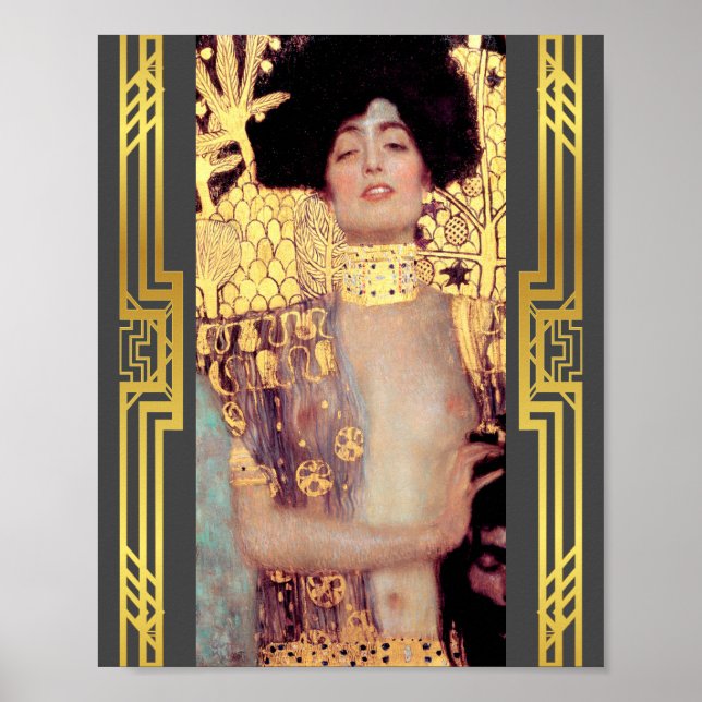 Poster Klimt Judith Holofernes Art Nouveau Deco restaurad (Frente)