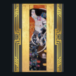 Poster Klimt Judith Salome Art Nouveau Deco<br><div class="desc">As maiores pinturas da história,  restauradas digitalmente,  iluminadas e recoloridas para hoje. Judith II (Salome) foi pintada em 1909 por Gustav Klimt no estilo Art Nouveau (Moderno).</div>