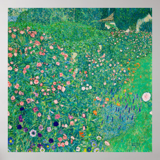 Poster Klimt Landscape Italiano Restaurado Colorido da Im