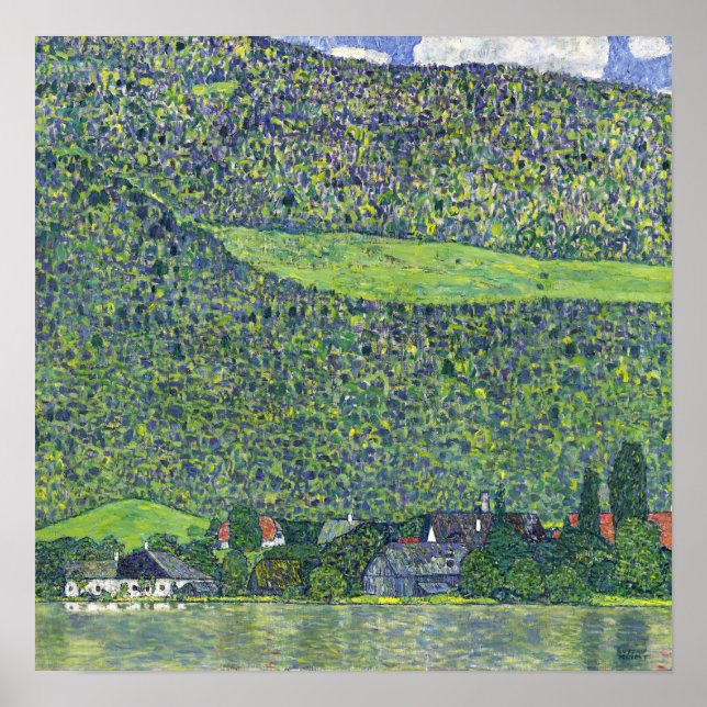 Poster Klimt - Litzlberg Am Attersee (Frente)