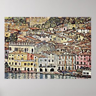 Pôster Klimt - Malcesine no lago Garda