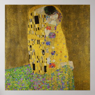 Poster Klimt - O Beijo