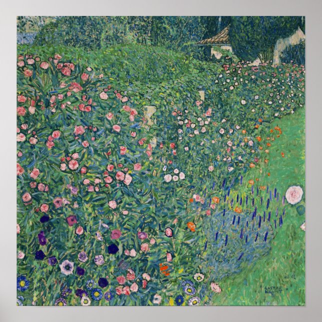 Poster Klimt - Paisagem do Jardim Italiano 1913 (Frente)