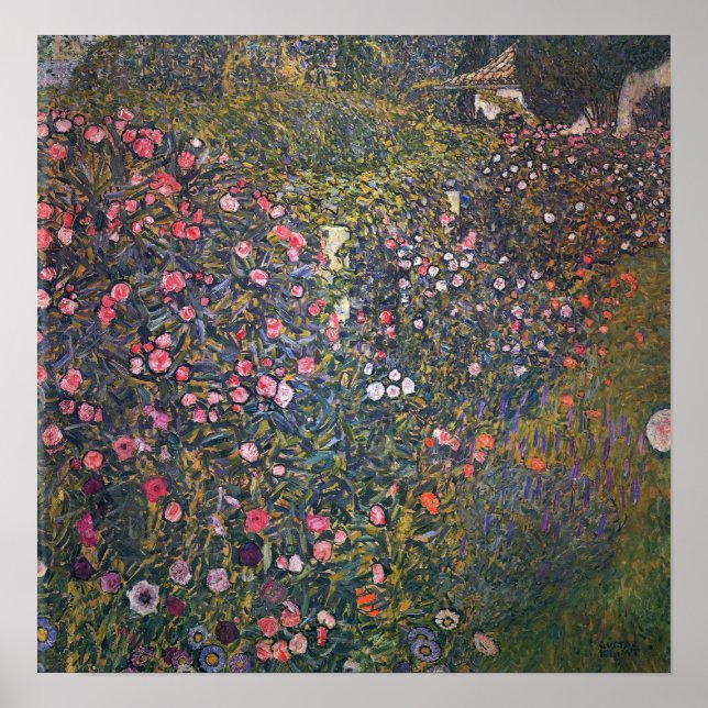 Poster Klimt - Paisagem Horticultural Italiana 1913 (Frente)