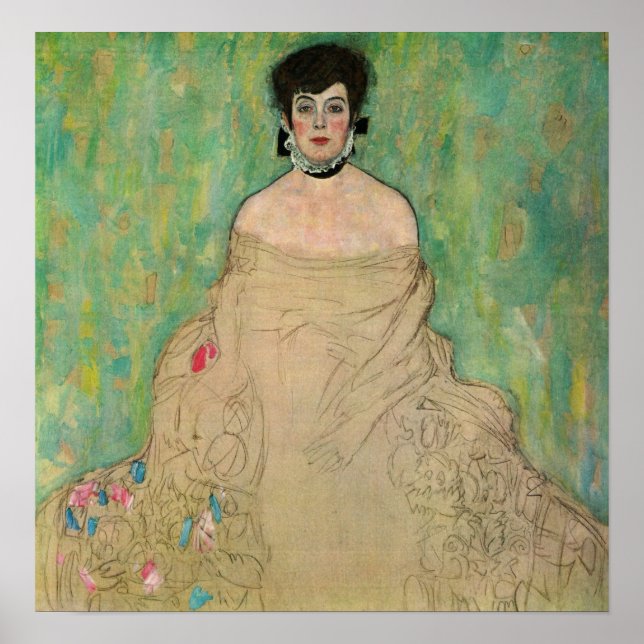Poster Klimt - Retrato De Amalie Zuckerkandl (Frente)