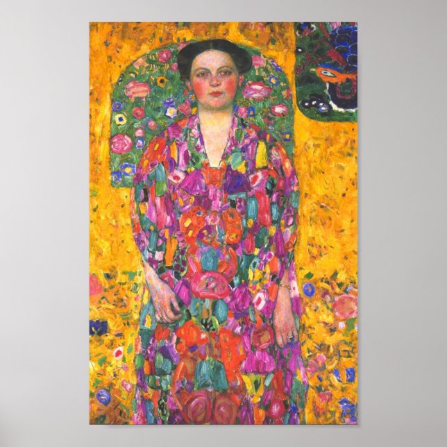 Poster Klimt Retrato de Eugenia Primavesi (Frente)