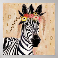 Klimt Zebra | Coroa De Flores