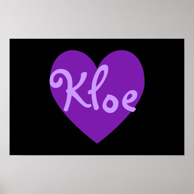 Pôster Kloe em Roxo (Frente)