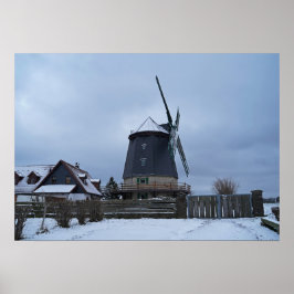 Poster Knappmühle im Winter