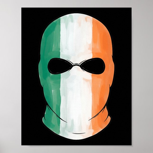 Poster Kneecap Tricolor Balaclava (Frente)