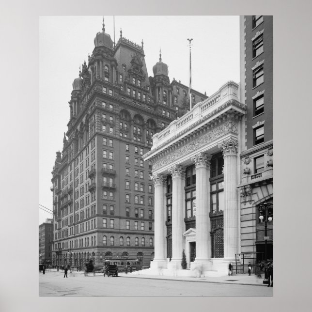 Poster Knickerbocker Trust Building & Waldorf Astoria (Frente)