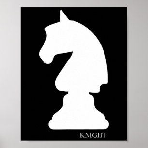 Poster Knight Chess Piece Group Costume Chess Club Chess