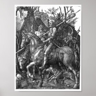 Poster  Knight Death Devil Albrecht Durer engraving art p