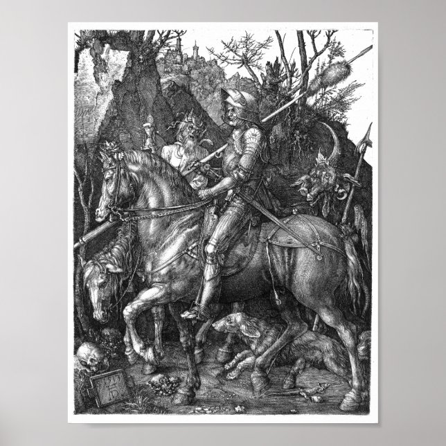 Poster  Knight Death Devil Albrecht Durer engraving art p (Frente)
