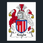 Pôster Knight Family Crest<br><div class="desc">Comprar estes presentes da Knight Family Crest.</div>