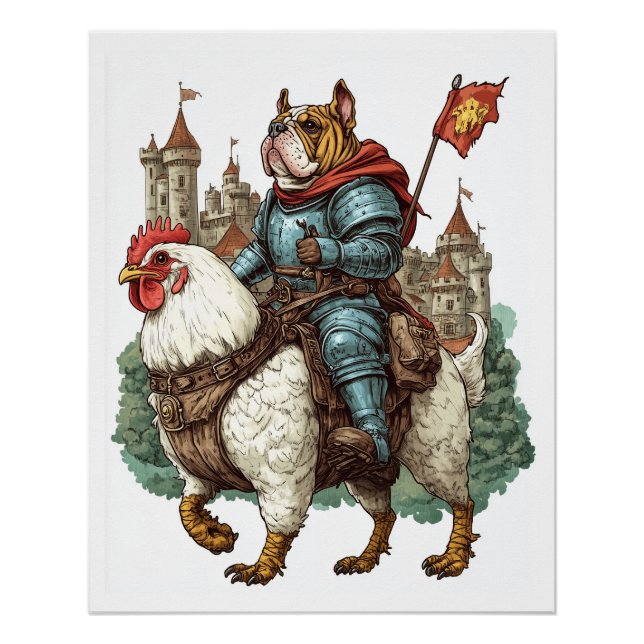 Pôster Knight Pup - Cão Herói Medieval (Frente)