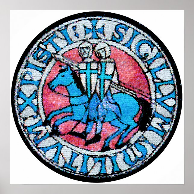 Pôster Knights Templar Seal (Frente)