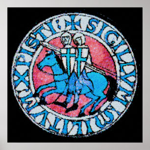 Poster Knights Templar Seal