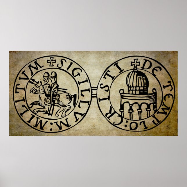 POSTER KNIGHTS TEMPLAR SEAL (Frente)