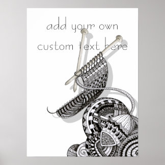 Poster Knit One Doodle Art