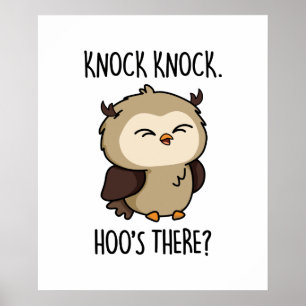 Poster Knock Hoos Lá Coruja Bonita