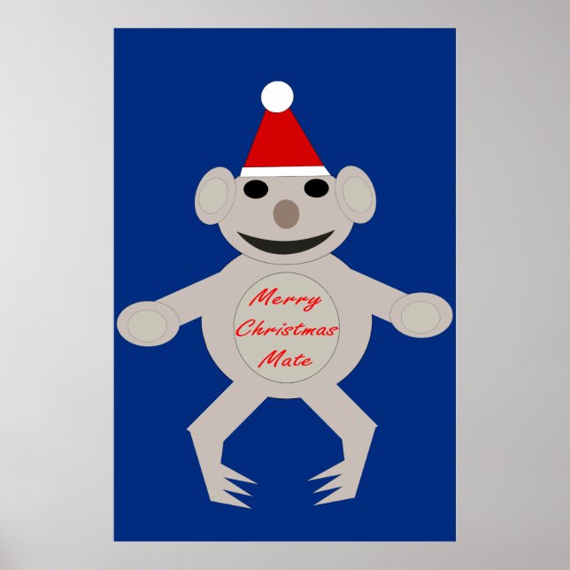 Poster Koala Bear no Natal australiano (Frente)