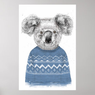 Poster Koala do inverno