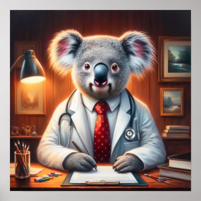Poster Koala Doctor (Frente)