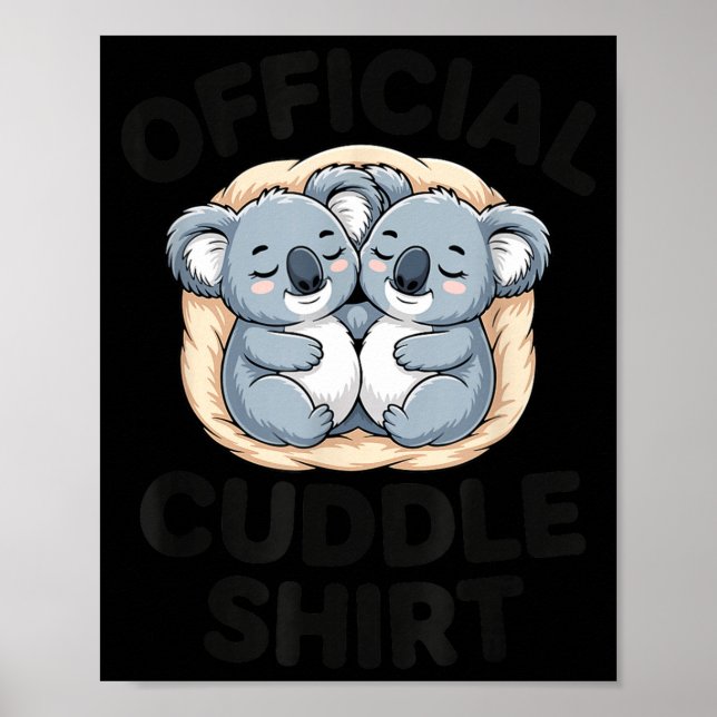 Poster Koala Hug Cute Animal Lover This Is My Cuddle  (Frente)
