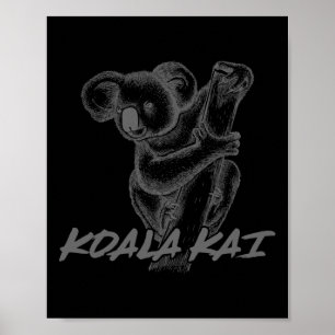 Poster Koala Kai Para Adolescentes Amantes de Karatê e An