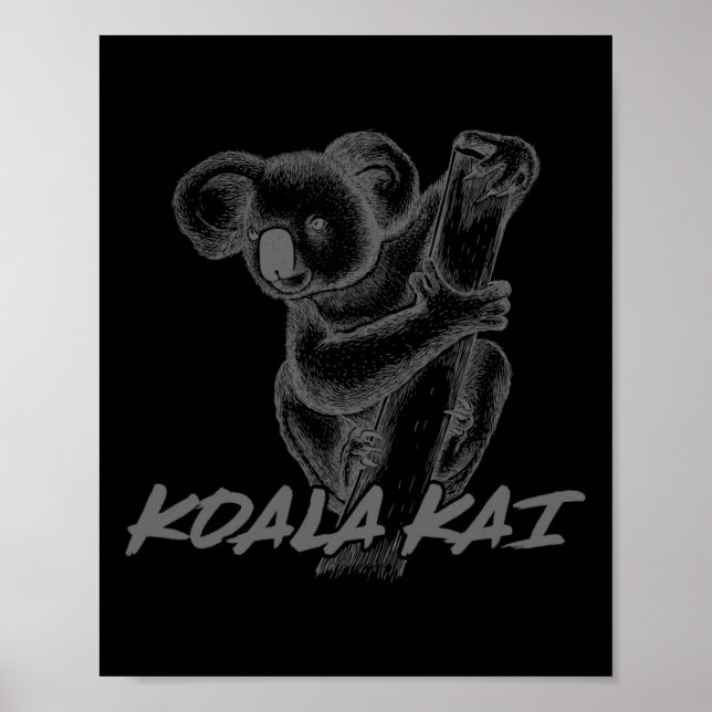 Poster Koala Kai Para Adolescentes Amantes de Karatê e An (Frente)