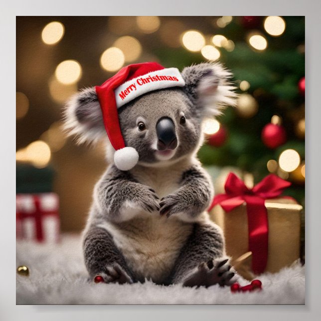 Poster "Koala Kris Kringle: Natal Abaixo" (Frente)