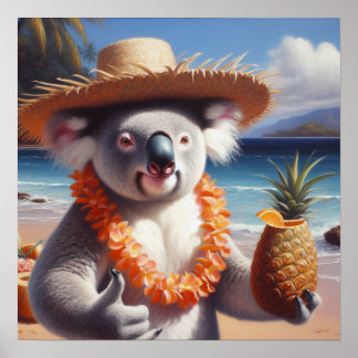 Poster Koala Luau
