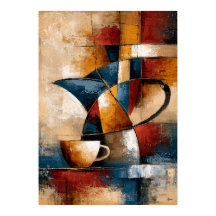 Kōhī Coffee Forms Arte Geométrico Japonês de Café