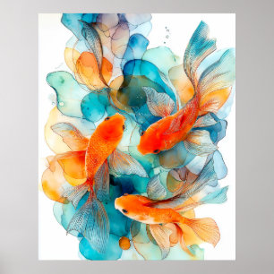 Poster Koi em Fluxo