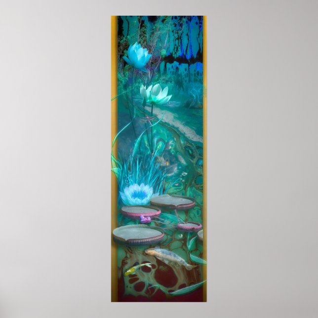 Poster Koi Fish "NASCER DE DRAGONFLY" (Frente)