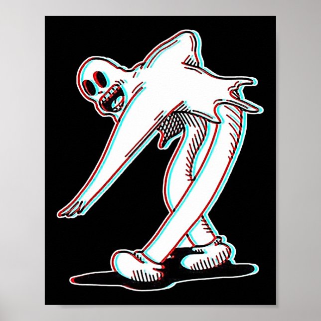 Poster Koko O Palhaço Ghost Glitch Dança (Frente)