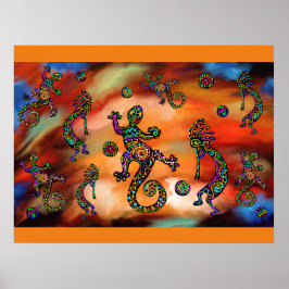Poster Kokopelli Art