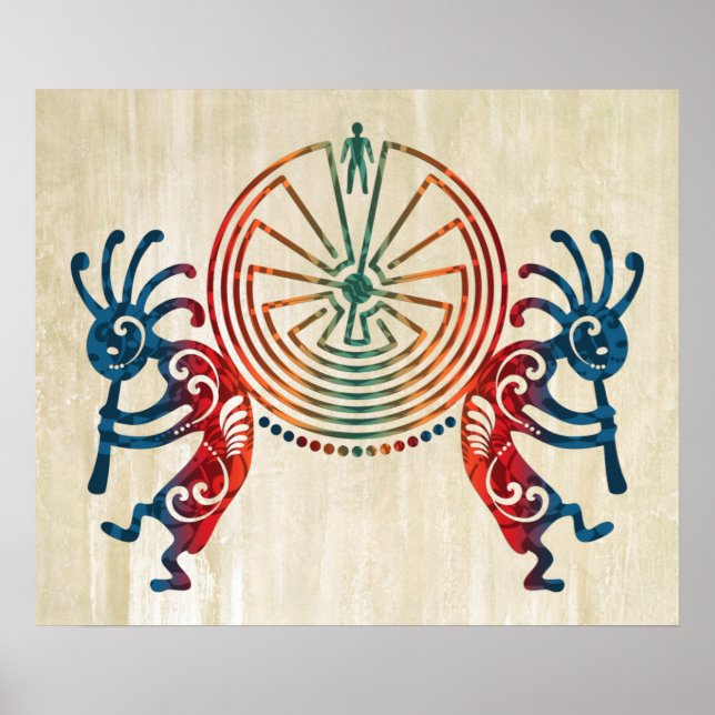 Poster KOKOPELLI / HOMEM NO MAZE + suas ideias (Frente)