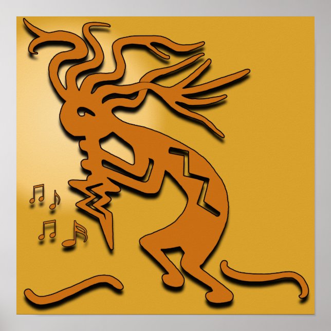 Pôster Kokopelli Merrymaker Musician (Frente)