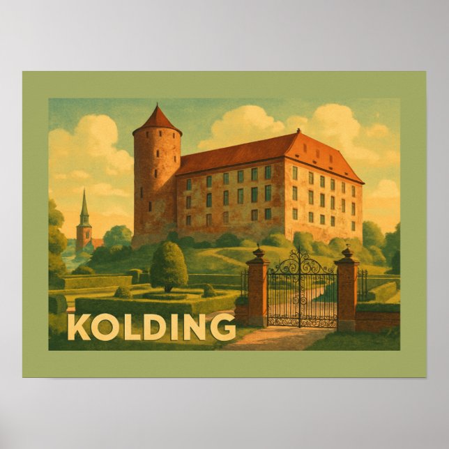 Poster Kolding Denmark Castle (Frente)