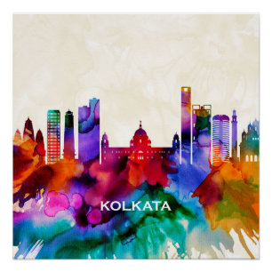 Pôster Kolkata Skyline