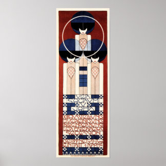 Poster KOLOMAN MOSER V Sacrum V Jahr Viena Secessão