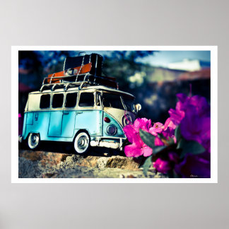 Pôster Kombi azul